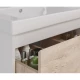 Тумба дуб кантри/белый глянец 95,8 см Lemark Combi LM03C100T-dub
