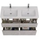 Тумба белый глянец/бетон 120 см Lemark Combi LM03C125T-Beton