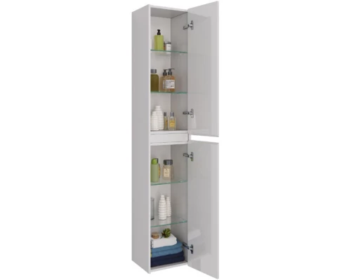 Пенал подвесной белый глянец L/R Lemark Combi LM03C35P