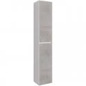 Пенал подвесной белый глянец/бетон L/R Lemark Combi LM03C35P-Beton