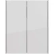 Шкаф двустворчатый 60x75 см белый глянец Lemark Combi LM03C60SH