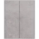 Шкаф двустворчатый 60x75 см белый глянец/бетон Lemark Combi LM03C60SH-Beton