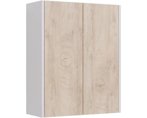 Шкаф двустворчатый 60x75 см дуб кантри/белый глянец Lemark Combi LM03C60SH-dub