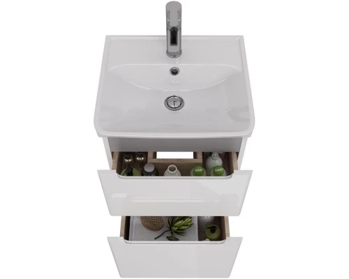 Тумба белый глянец 42,6 см Lemark Buno LM04B45T