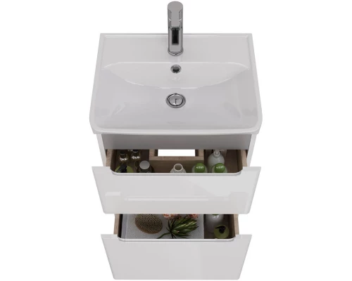 Тумба белый глянец 47,7 см Lemark Buno LM04B50T