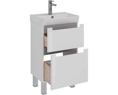 Тумба белый глянец 47,7 см Lemark Buno LM04B50T