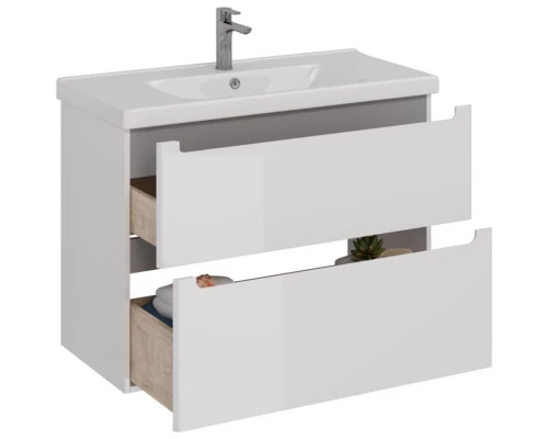 Тумба белый глянец 95,8 см Lemark Buno LM04B100T