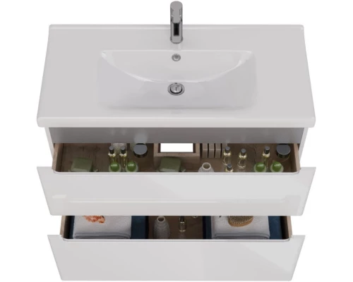 Тумба белый глянец 95,8 см Lemark Buno LM04B100T