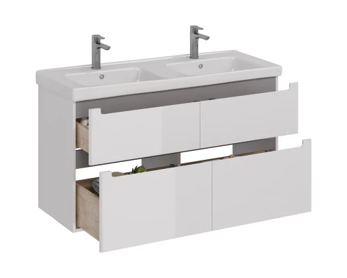 Тумба белый глянец 120 см Lemark Buno LM04B125T