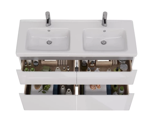 Тумба белый глянец 120 см Lemark Buno LM04B125T