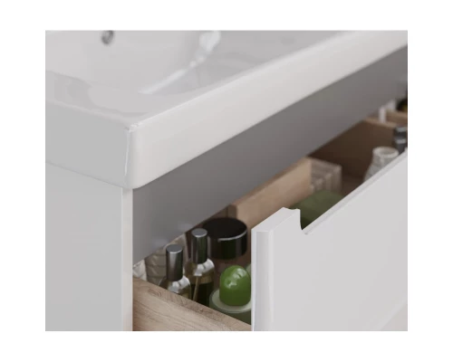 Тумба белый глянец 120 см Lemark Buno LM04B125T