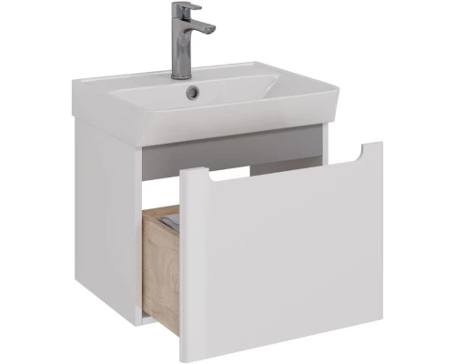 Тумба белый глянец 47,7 см Lemark Buno mini LM05BM50T