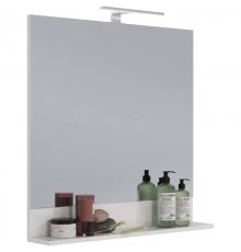 Зеркало 80x80 см белый глянец Lemark Romance LM07R80Z