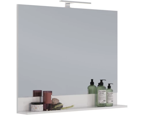 Зеркало 100x80 см белый глянец Lemark Romance LM07R100Z