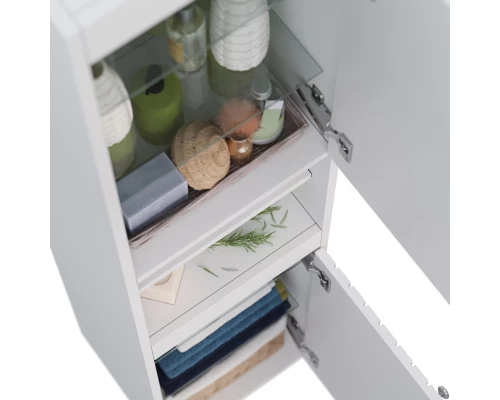 Пенал подвесной белый глянец L/R Lemark Romance LM07R35P