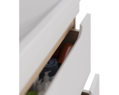 Тумба дуб кантри/белый глянец 120 см Lemark Olivia LM08OL125T