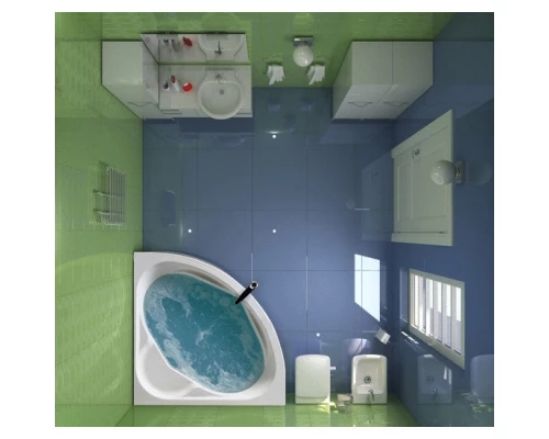 Акриловая ванна 140x140 см Santek Карибы 1.WH11.1.982