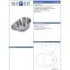 Ванна детская из нержавеющей стали 74x44 см Nofer Shower 13058.2