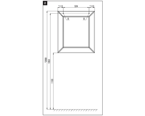 Зеркало 75x85 см Roca America Evolution L ZRU9302950