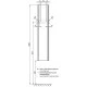 Пенал подвесной белый глянец L Roca Up ZRU9303013