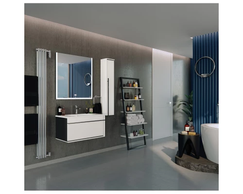 Пенал подвесной белый глянец/черный R Roca Aneto 857467806