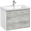Тумба бетон/белый матовый 67,7 см Roca Ronda ZRU9303003 Тумба бетон/белый матовый 67,7 см Roca Ronda ZRU9303003