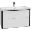 Тумба белый глянец/антрацит 77,7 см Roca Ronda ZRU9302965 Тумба белый глянец/антрацит 77,7 см Roca Ronda ZRU9302965