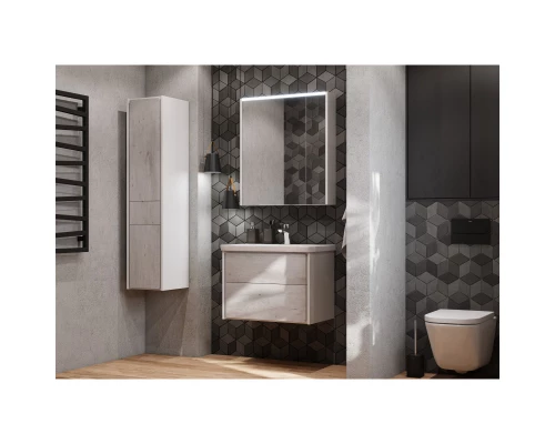 Пенал подвесной бетон/белый матовый R Roca Ronda ZRU9303006