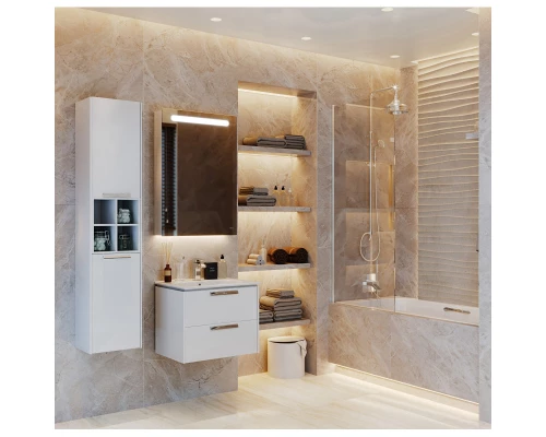 Зеркальный шкаф белый глянец 60,6x81 см R Roca Victoria Nord Ice Edition ZRU9000030