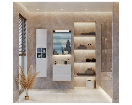 Зеркальный шкаф белый глянец 60,6x81 см R Roca Victoria Nord Ice Edition ZRU9000030