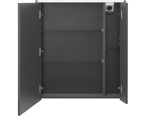 Зеркальный шкаф 70x78 см белый глянец/антрацит Roca Ronda ZRU9302969