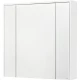 Зеркальный шкаф 80x78 см белый матовый Roca Ronda ZRU9303009