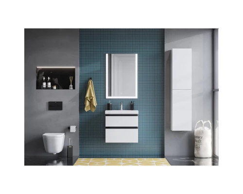 Тумба с раковиной белый глянец 60 см Roca Domi 857532806 + 32799E000