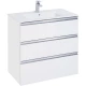Тумба с раковиной белый глянец 80,5 см Roca The Gap 857553806 + 3279A4000
