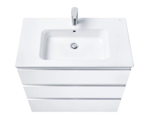 Тумба с раковиной белый глянец 80,5 см Roca The Gap 857553806 + 3279A4000