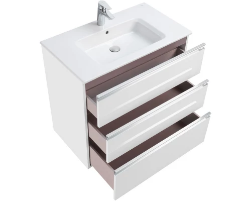 Тумба с раковиной белый глянец 80,5 см Roca The Gap 857553806 + 3279A4000