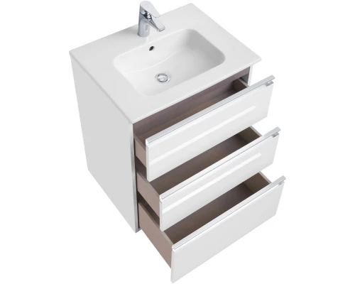 Комплект мебели белый глянец 60,5 см Roca The Gap 857552806 + 32799E000 + ZRU9302688