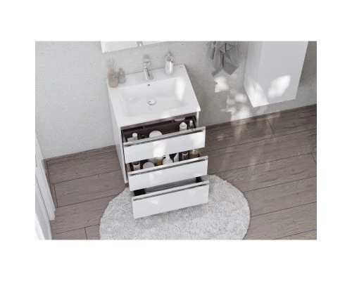 Тумба с раковиной белый глянец 60,5 см Roca The Gap 857552806 + 3279A8000