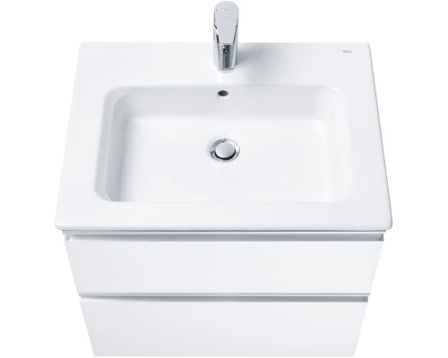 Тумба с раковиной белый глянец 60,5 см Roca The Gap 857550806 + 3279A8000