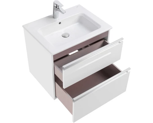 Тумба с раковиной белый глянец 60,5 см Roca The Gap 857550806 + 3279A8000