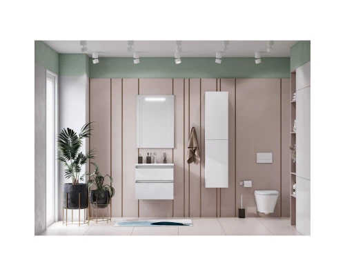 Тумба с раковиной белый глянец 60,5 см Roca The Gap 857550806 + 3279A8000