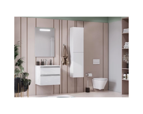 Тумба с раковиной белый глянец 60,5 см Roca The Gap 857550806 + 3279A8000