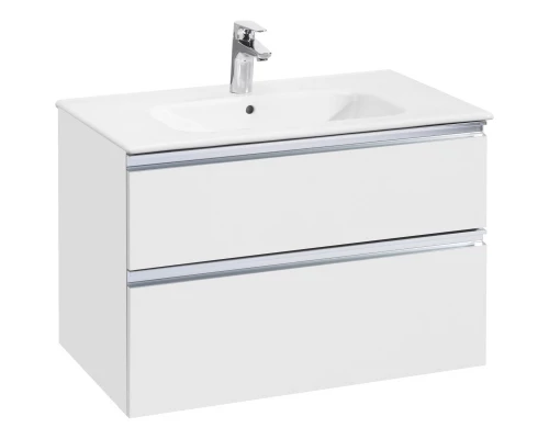 Тумба с раковиной белый глянец 80,5 см Roca The Gap 857551806 + 32799C000