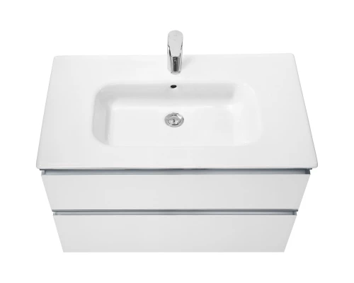 Тумба с раковиной белый глянец 80,5 см Roca The Gap 857551806 + 32799C000