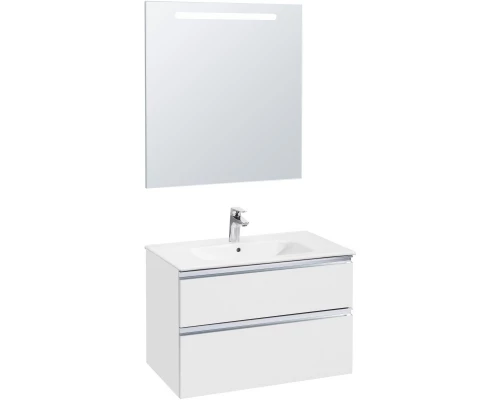 Тумба с раковиной белый глянец 80,5 см Roca The Gap 857551806 + 32799C000