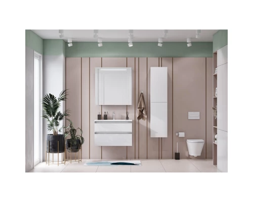 Тумба с раковиной белый глянец 80,5 см Roca The Gap 857551806 + 32799C000