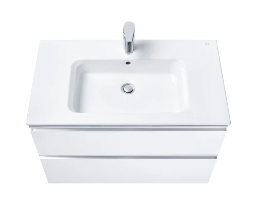 Тумба с раковиной белый глянец 80,5 см Roca The Gap 857551806 + 3279A4000