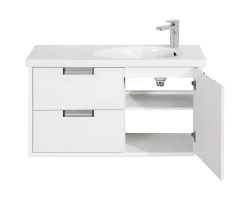 Тумба с раковиной белый глянец 100 см Roca Etna 857302806 + 327009000