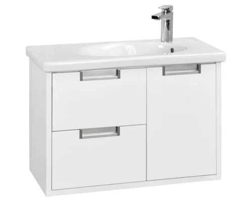 Тумба с раковиной белый глянец 80 см Roca Etna 857301806 + 32700A000