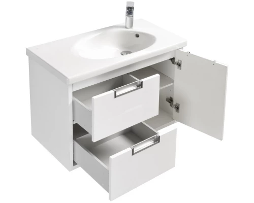 Тумба с раковиной белый глянец 80 см Roca Etna 857301806 + 32700A000